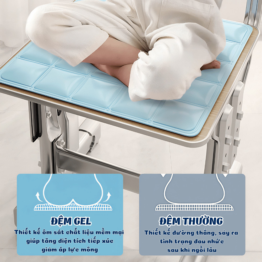 Đệm Ghế Gel Lạnh Làm Mát Mùa Hè, Nệm Lót Ghế Ngồi, Ghế Ôtô Thoáng Mát, Gấp Gọn Tiện Lợi