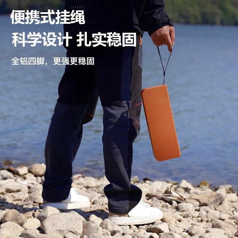 Siêu Nhẹ Hợp Kim Nhôm Di Động Lưu Trữ Cắm Trại Ngoài Trời Ngựa Gấp Ghế Di Động Gấp Câu Cá Phân Maza Phân