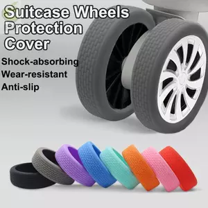 ROLY 8 cái/bộ bảo vệ bánh xe vali silicone im lặng, giảm ồn cho vali du lịch, xe đẩy