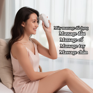 Máy mát xa đầu hồng ngoại Massage da đầu Xoay 360 IPX7 Thư giãn chăm sóc tóc chống nước