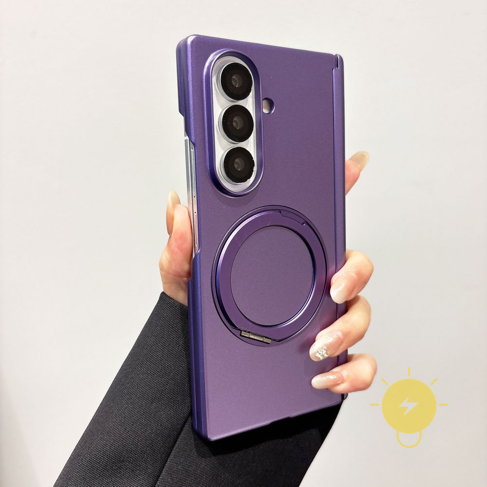 Phone Case For SAMSUNG Galaxy Z Fold 7 / Z Fold 6 / Z Fold 5 / Z Fold 4 with Griptok TPU Metal Aesthetic Korean Cute