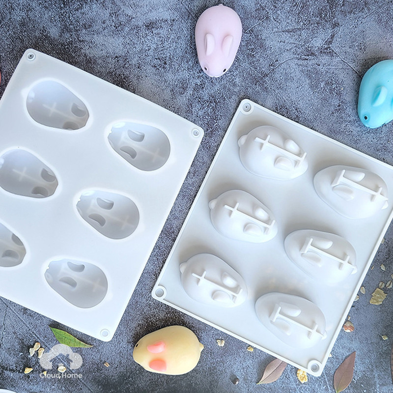 Khuôn silicon hình thỏ, khuôn làm mousse, khuôn làm bánh, khuôn làm bánh ngọt, khuôn làm sô cô la theo chủ đề lễ hội.