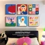 tranh treo tường decor phòng khách phong cách dopamine sáng tạo tranh vải canvas trang trí phòng ngủ khách sạn trường học