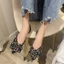 Giày Đế Bằng VN, Nữ Cổ Điển, Chất Liệu Da Giả, Thiết Kế Mũi Nhọn, Trang Trí Nơ, Đế Mềm, Giày Đế Bằng Nữ, Phong Cách Mới Thời Trang.