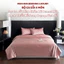 Bộ chăn ga gối 4 món chất liệu Tencel cao cấp MemminbeddingLuxury hoạ tiết basic sang trọng, độ thoáng mát cao