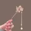 Kẹp tóc tua rua hoa ngọc trai cổ phong cách Trung Quốc mới!Kẹp tóc cuộn Kẹp tóc Hanfu Bước lắc phụ kiện tóc