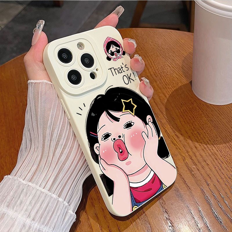 Ốp lưng iPhone Vỏ máy ảnh silicon mềm chống sốc Little Girl - iP 7/8/X/XS/XR/11/12/13/14/15/16/17/Plus/Air/Pro/Max