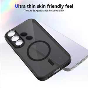 Ốp lưng Vivo V70 FE 5G Vỏ thu hút từ tính màu đen mờ cho Ốp điện thoại Vivo V70 FE 5G