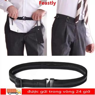 FEASTLY Chống Nhăn, Dây Thắt Lưng Chống Trơn Trượt Nylon, Áo Sơ Mi Công Sở Giữ Đai Co Giãn Tốt Nhất