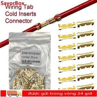 SAVORBOX 50 / 100 / 200 Chiếc Thiết Bị Đầu Cuối Lạnh 453 Hình Chữ u Thiết Bị Đầu Cuối Dây Dây Kết Nối