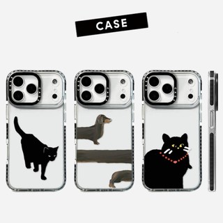 Ốp Điện Thoại Mềm Cho Chó Mèo Đen Cho iPhone 17 Pro Max 16 Plus 15 14 13 12 11 Vỏ Bảo Vệ Chống Sốc
