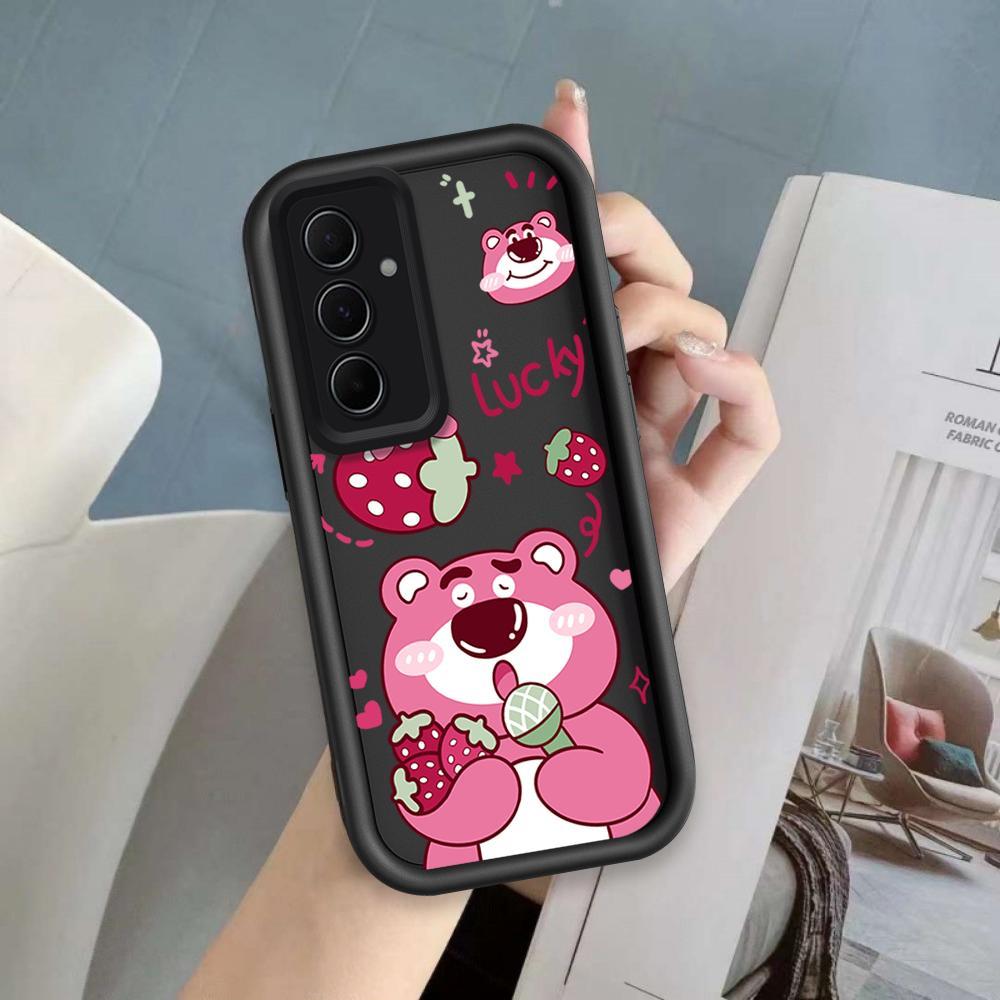 Ốp Lưng Cho Samsung A04S A05S A14 A15 A25 A35 A55 A16 A56 A17 5G Phim Hoạt Hình Silicon Nghệ Thuật Mềm Ốp lưng TPU Câu Chuyện Đồ Chơi Lotso Mắt Thiên Thần Ốp Lưng Chống Sốc