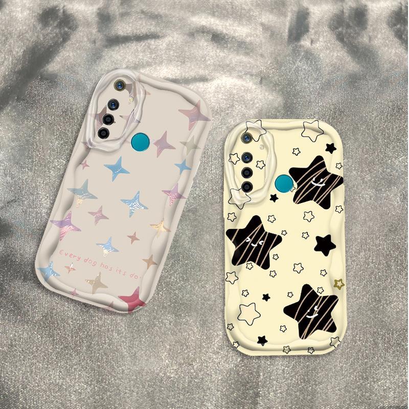 Thích hợp cho Realme 5 5i 5S 6i 3D Vỏ điện thoại chống sốc TPU mềm Star