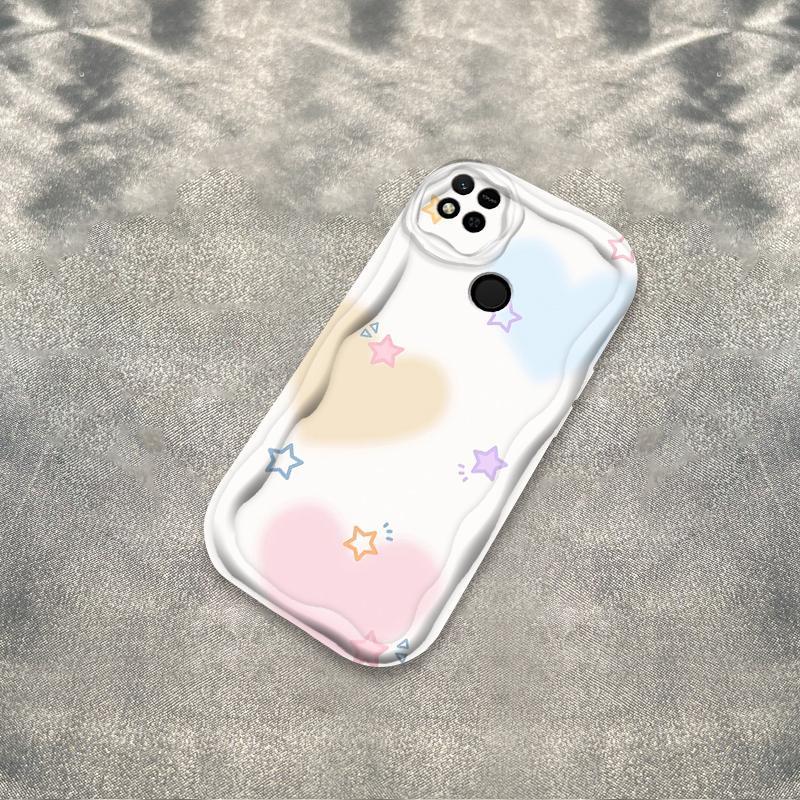Thích hợp cho Redmi 9C 10A 3D Wave Soft TPU Bow Love Vỏ điện thoại chống sốc