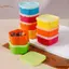 TRTR 5 Chiếc Mini Hoa / Trái Tim / Hình Vuông Hộp Cơm Trưa Nhựa Gia Vị Chai Sốt Cà Chua Salad Trang Điểm Gia Vị Hộp Đựng Thực Phẩm Di Động VN