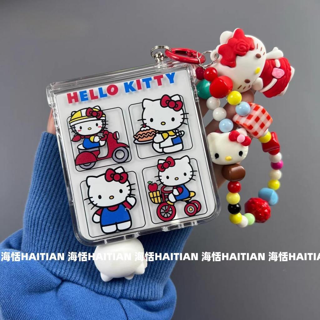 Thích Hợp Cho Samsung Galaxy ZFlip7 zflip6 Vỏ Điện Thoại Hoạt Hình 3D Dây Gấp Vỏ Cứng Cho Z Flip 7 6 5 4 3 5G Vỏ Bảo Vệ