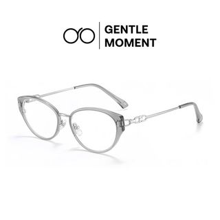 Kính mắt mèo đổi màu gọng kim loại GENTLE MOMENT chống ánh sáng xanh chống tia UV thời trang nữ GMK239