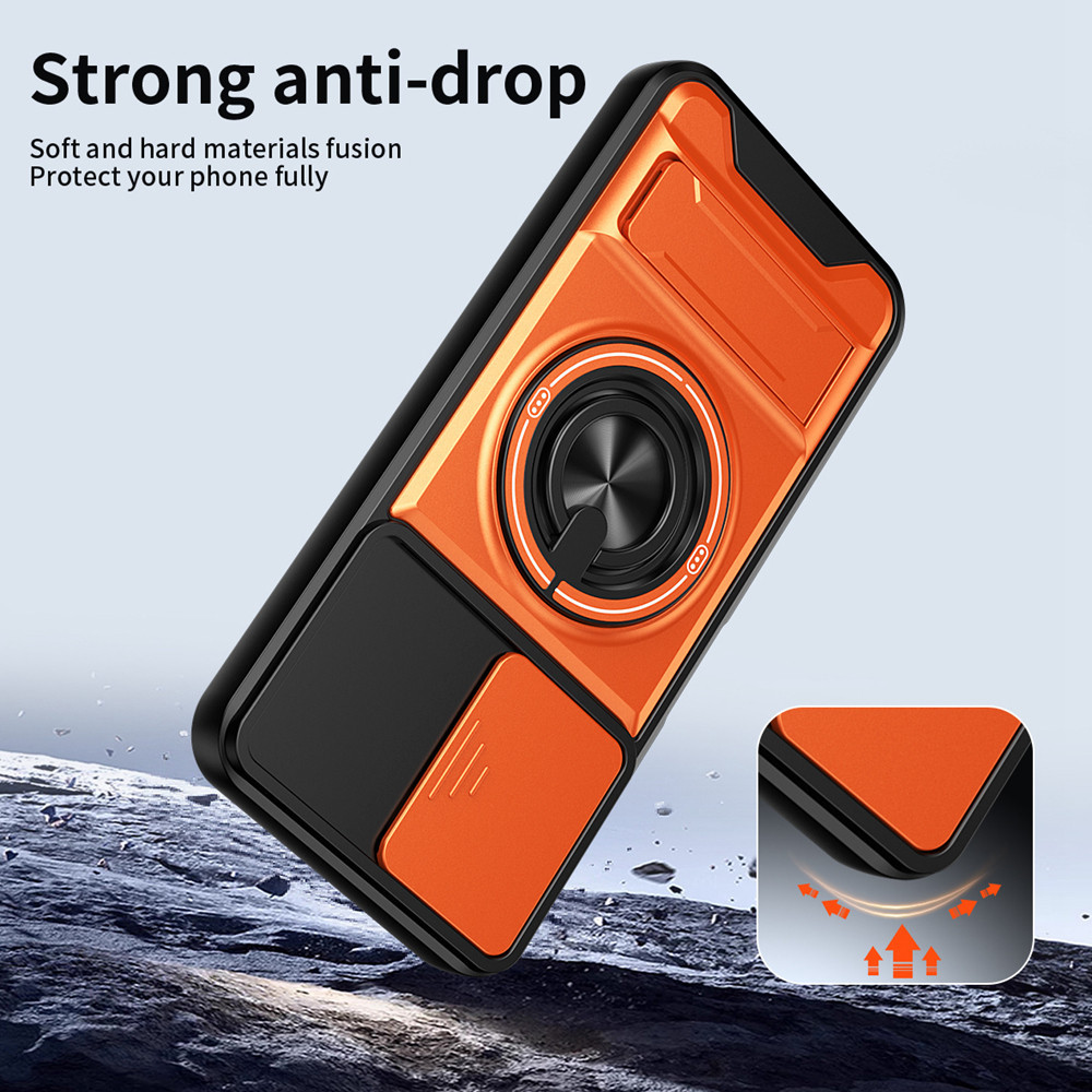 Ốp Điện Thoại Đa Năng Sang Trọng Thích Hợp Cho OPPO A6x 5G A3 A78 A17 A58 A57 A77 A40 Dây 360°Giá đỡ vòng có vỏ máy ảnh Vỏ bảo vệ toàn diện chống sốc