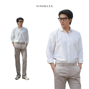 Áo Sơ Mi Oxford Nam Dài Tay Cao Cấp NINOMAXX Chất 100% Cotton Thời Trang Trẻ Trung 2509023
