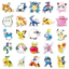 HT2 100 Cái / bộ Pokemon Psyduck Dán Pikachu Trò Chơi Graffiti Hành Lý Ván Trượt Trang Trí Chống Thấm Nước TH2
