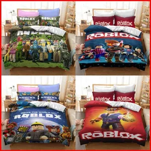 ST2 Hoạt Hình Roblox 3in1 Bộ Chăn Ga Gối Chăn Ga Gối Nhà Thoải Mái Ký Túc Xá Phù Hợp Với TS2