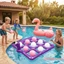 Trò chơi bể bơi bơm hơi PVC Flamingo Bảng nổi ngoài trời Vòng ném hoạt động cho sân sau tiệc nghỉ mát gia đình công viên