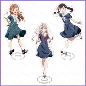 SQ11 Phụ Nữ Trẻ Không Chơi Trò Chơi Chiến Đấu Đĩa Đứng Acrylic Ký Hiệu Đứng Anime Để Bàn Trang Trí
