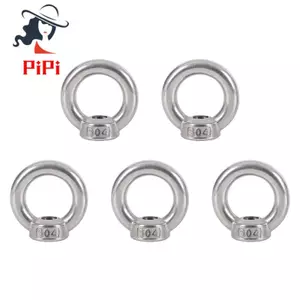 Đai ốc mắt 304 Thép không gỉ Marine Nâng mắt Nuts M8 Tròn Rigging Nâng Đai ốc mắt