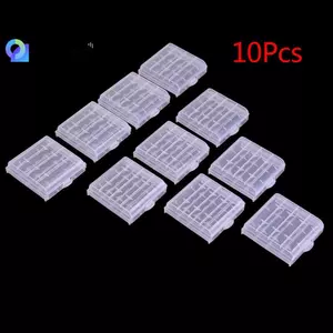 10x Vỏ nhựa Hộp đựng để sạc pin AA AAA Đẹp