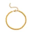 Vòng tay hạt vuông tối giản - Thép titan mạ vàng 18K - Dây chuyền Dainty sang trọng không mài mòn - Bestie & Office Commute