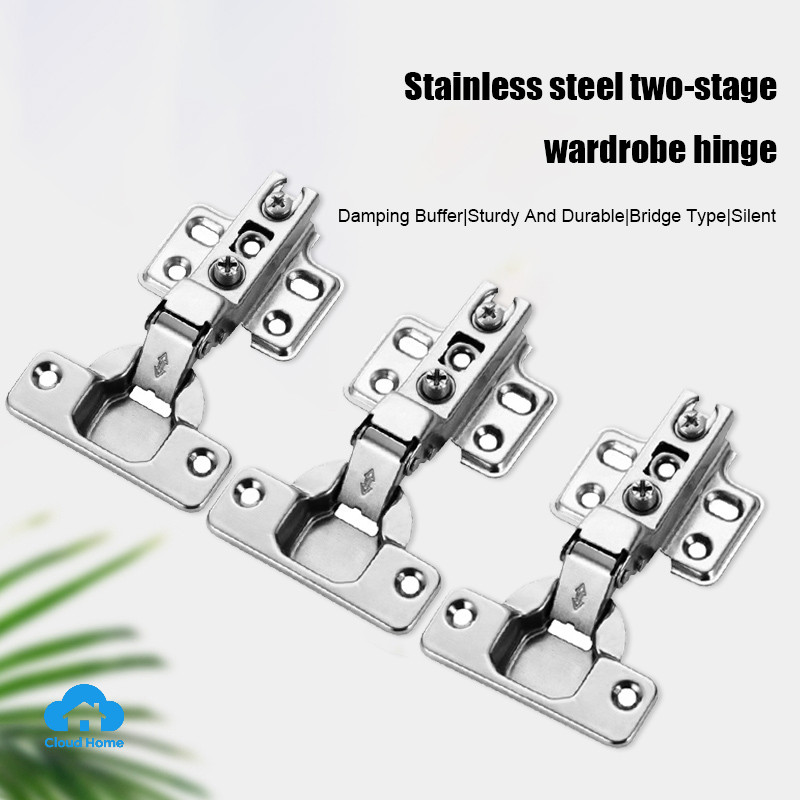 🌤️COD🌤️Bản lề tủ Bản lề inox cao cấp Bản lề bật giảm chấn cao cấp chống gỉ sét trọn đời