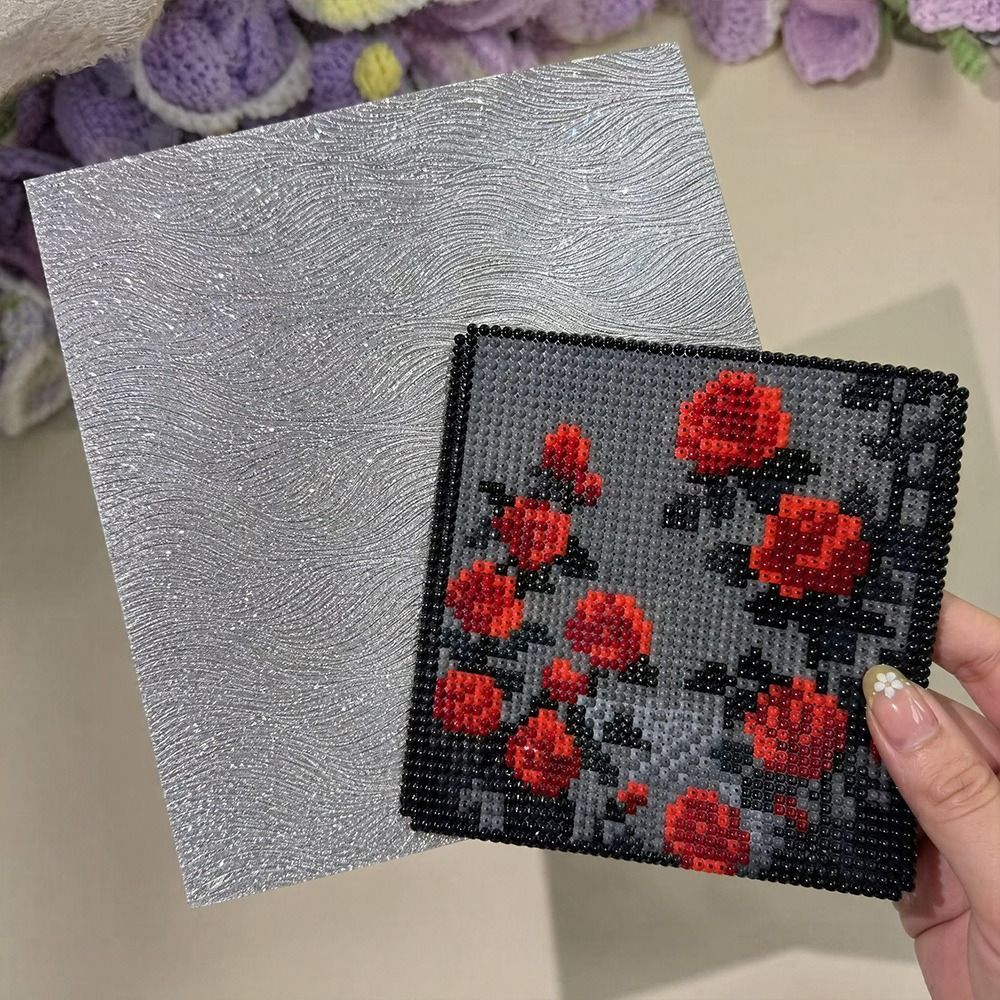 HIGHVIEWLS Perler Hạt Vải, Phụ Kiện Đồ Chơi DIY Handmade Hạt Perler Giấy Chịu Nhiệt, Quà Tặng Long Lanh Sắt-on Thảm Cho Ảnh Perler Hạt