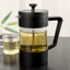 Máy pha cà phê & trà French Press, Máy ép cà phê thủy tinh Borosilicate dày không gỉ và máy rửa chén an toàn, màu đen