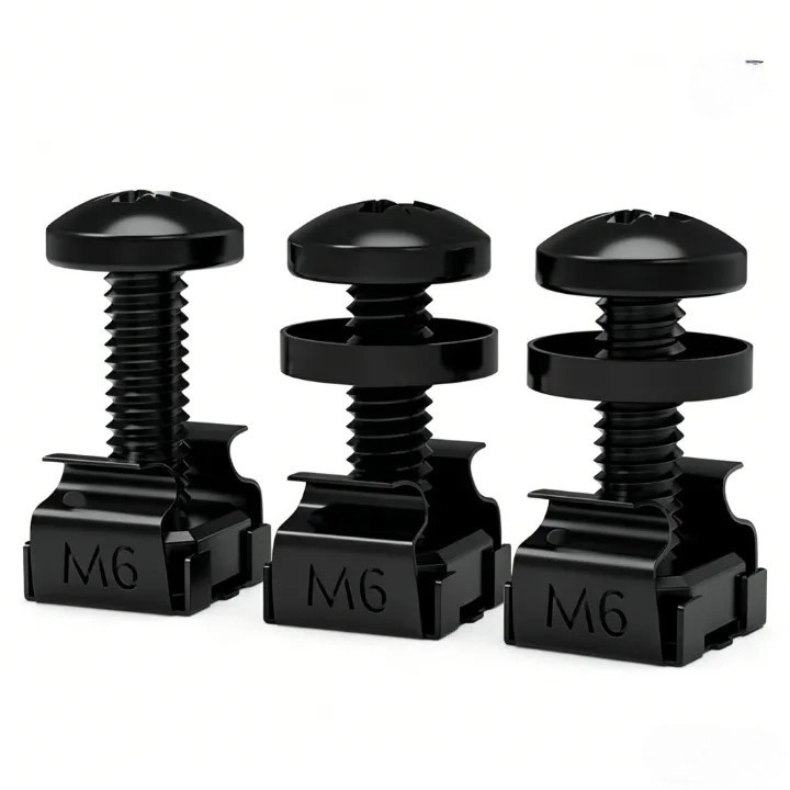 Ốc vít chuyên dụng M6 x 16 mm mạ kẽm cho tủ máy chủ, dùng để bắt tủ rack và tủ mạng