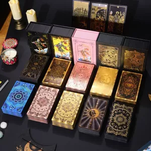 Tarot Tarot Tarot Tarot Tarot 78 tờ Người mới bắt đầu Bàn có giá trị cao cổ điển Giới thiệu về Rocarmy