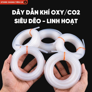 Ống Silicon / Dây Dẫn Khí OXY Siêu Dẻo 4x6mm - Ống Khí Bể Cá Chống Gập Siêu Bền