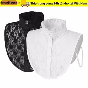 SNUGHOUSE Cổ Giả, Cổ Trắng Đen Giả Có Thể Tháo Rời, Khăn Choàng Ren Thời Trang Quấn Nữ Bé Gái