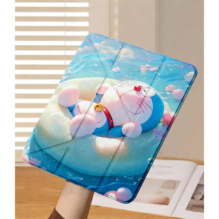 Ốp Lưng iPad A16 Air 4/5/6/7/8 Pro 11 12.9 Y-fold Chú mèo máy Doraemon Cho iPad Gen 12 11 10 9 8 7 6 5 Mini 6/7