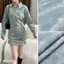 Da Denim Nhân Tạo Da PU Twill Hai Màu Mờ Thu Đông Da Phù Hợp Với Áo Khoác Da Quần Thiết Kế Vải 5.9