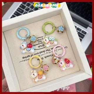 Mặt dây chuyền túi ngựa OAKANDME, Linh vật ngựa Móc khóa mặt dây chuyền ngựa linh vật may mắn, Trang trí năm sáng tạo Móc khóa búp bê Quà tặng cặp đôi