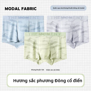 Quần boxer nam modal 40s mềm mượt thoáng khí eo trung lót visco thấm hút mồ hôi dùng 4 mùa