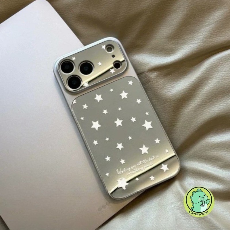 Ốp Điện Thoại Gương Bạc Cho Vivo V70 Elite V40 V30 V29 V27 Pro V27E T5X T4 Ultra T3X T2 Pro S50 S30 Pro Mini 5G 4G Vỏ Sang Trọng Ngôi Sao Đơn Giản Trang Điểm Ins Phong Cách Vỏ Mềm