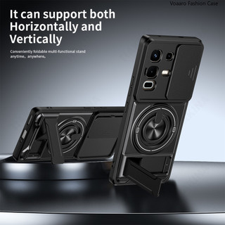 Mới Ống Kính Trượt Funda Cho Infinix Note 50X 5G Ốp Lưng Vòng Từ Tính Cho Infinix Note 50S 50 Pro 4G Plus 5G Vỏ Giáp Đứng