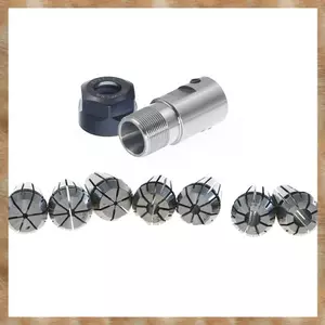 1 Bộ C25 ER20 14mm + 7 Cái 3 -12mm Collet Chuck Trục Động Cơ Thanh Nối Dài Trục Trục Trục Trục Chính Dụng Cụ Tiện Giá Đỡ