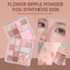 【Roshy】phấn má hồng Bảng phấn mắt 12 màu phấn bắt sáng dạng lì làm sáng da.