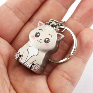 Thép không gỉ Cắt Móng Tay Dễ Thương Hình Mèo Con Móc Khóa Có Thể Gập Lại Di Động Móng Tay Quay Móng Chân Móng Tay Tông Đơ Cắt decfeyeth