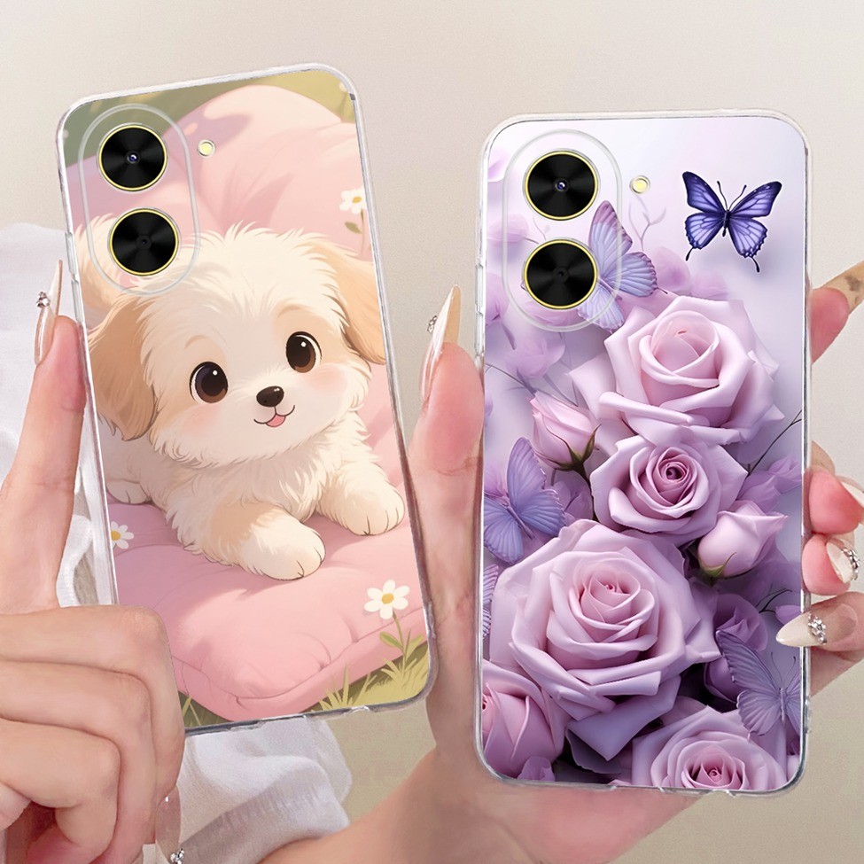 Vỏ Trong Suốt Cho Redmi A5 4G Ốp Lưng Thẩm Mỹ Hoạt Hình Dễ Thương Thời Trang Bướm Ngộ nghĩnh Sơn 25028PC03G 25028RN03A