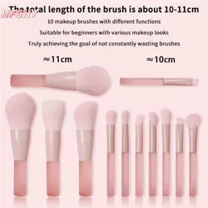 HFSHY 10 Cái Bộ Cọ Trang Điểm Tổng Hợp Cao Cấp Kem Nền Che Khuyết Điểm Phấn Mắt Dụng Cụ Làm Đẹp Cho Cosplay Và Salon VN