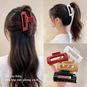 Kẹp Tóc Bóp Nhựa Mềm, Kẹp Giữ Tóc Không đau đầu, Nhiều Màu Sắc, Kiểu Dáng đơn Giản