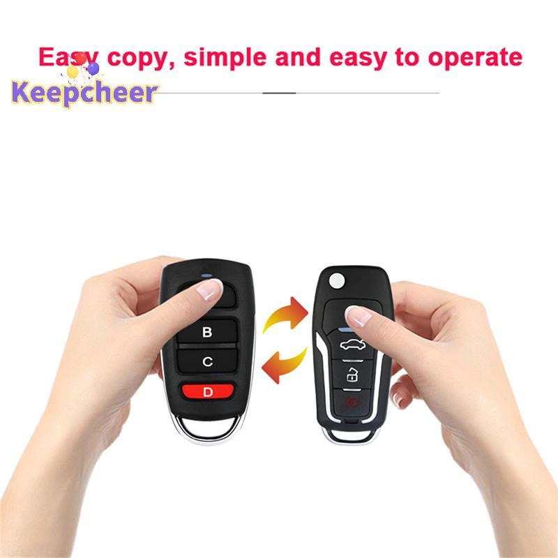 [Keepcheer] Chìa khóa điều khiển từ xa ô tô 433 MHz Điện thông minh Thay thế cửa nhà để xe Nhân bản Sao chép từ xa 4 Channe Mới